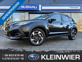 Subaru Crosstrek 2.0i Hybrid 136PK CVT AWD Premium | Leder | schuif-kanteldak | Grootscherm | Crystal Black | 8 jaar fabrieksgarantie